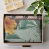 Papier Mousseline Perroquets Tropicaux (Cadeau)