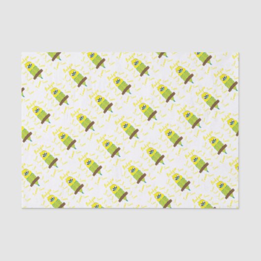 Papier Mousseline perruche (Recto)