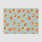 Papier Mousseline Persimon Fruit Carrelé (Recto)