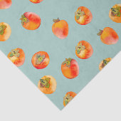 Papier Mousseline Persimon Fruit Carrelé (Détail)