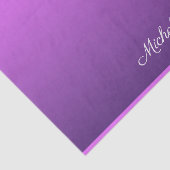 Papier Mousseline Personalisé violet ombre (Détail)