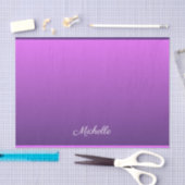 Papier Mousseline Personalisé violet ombre (Artisanat)