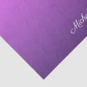 Papier Mousseline Personalisé violet ombre (Détail)