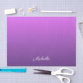 Papier Mousseline Personalisé violet ombre (Artisanat)
