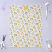 Papier Mousseline Personalized French Country Lemon Pattern Monogram (Artisanat)