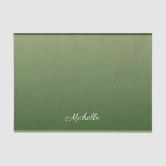 Papier Mousseline Personalized green (Recto)