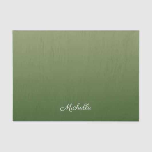 Papier Mousseline Personalized green (Recto)