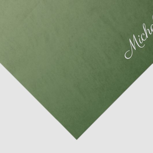 Papier Mousseline Personalized green (Détail)
