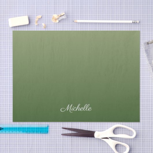 Papier Mousseline Personalized green (Artisanat)