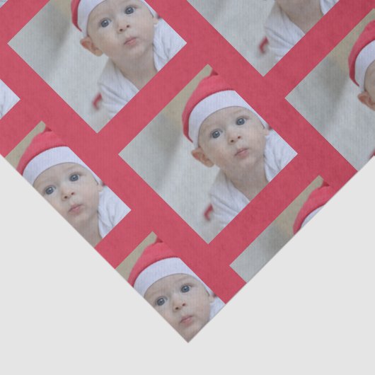 Papier Mousseline Personalized One Photo Pattern Holiday (Détail)