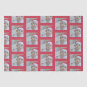 Papier Mousseline Personalized One Photo Pattern Holiday (Recto)