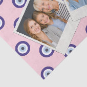 Papier Mousseline Personalized Pink Evil Eye Pattern Gifts With Name (Détail)