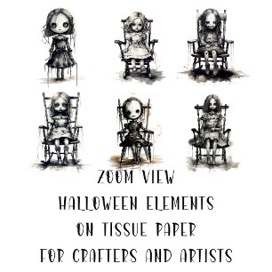 Papier Mousseline Personnages d'horreur déplaisante pour les arts et