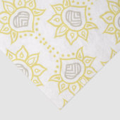 Papier Mousseline Personnalisation géométrique des abeilles jaunes e (Détail)