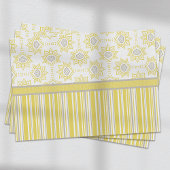 Papier Mousseline Personnalisation géométrique des abeilles jaunes e