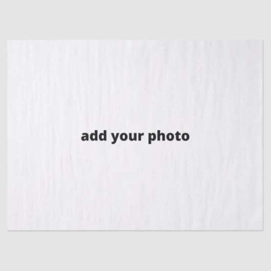 Papier Mousseline personnalisé ajouter votre photo noël personnalisé (Recto)