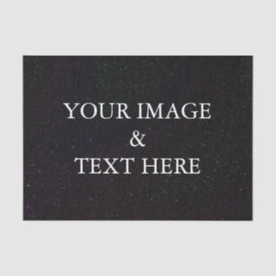 Papier Mousseline Personnalisé Customisé votre propre carte photo