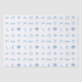 Papier Mousseline Personnalisé Hanoukka Preppy Sweet (Recto)