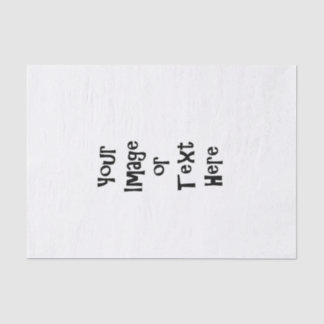 Papier Mousseline Personnaliser avec images et texte personnalisés