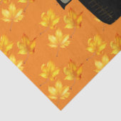 Papier Mousseline Personnaliser d'automne Citrouille Feuilles d'or (Détail)