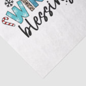 Papier Mousseline Personnaliser des Bénédictions d'hiver (Détail)