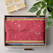 Papier Mousseline Personnaliser du paysage hivernal des fêtes magiqu (Cadeau)