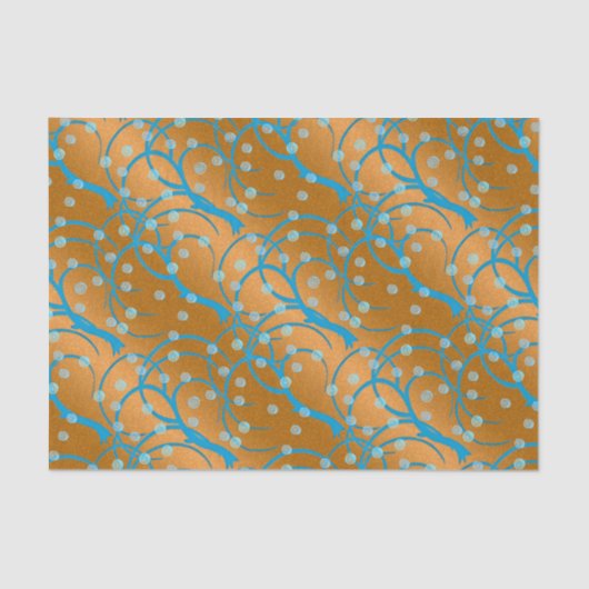 Papier Mousseline Personnaliser Gold Jasmine Style Flapper (Recto)