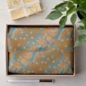 Papier Mousseline Personnaliser Gold Jasmine Style Flapper (Cadeau)