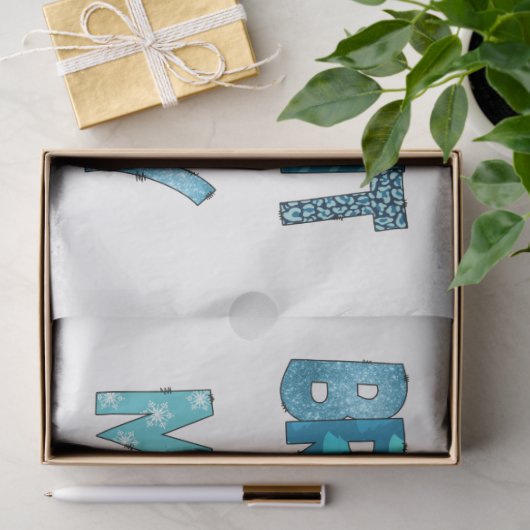 Papier Mousseline Personnaliser Joyeuse Et Lumineuse (Cadeau)