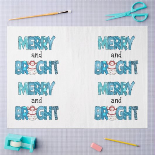 Papier Mousseline Personnaliser Joyeuse Et Lumineuse (Artisanat)