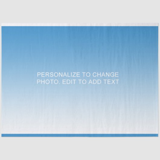 Papier Mousseline Personnaliser l'oeuvre Photo Ajouter un nom Texte (Recto)
