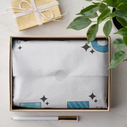 Papier Mousseline Personnaliser Santa Claus (Cadeau)