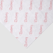 Papier Mousseline Personnalisez : Thème rose nommé de fête (Détail)