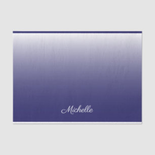 Papier Mousseline Personnalized gradient ombre navy blue