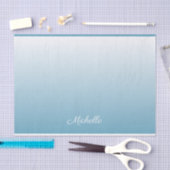 Papier Mousseline Personnel gradient ombre angel blue (Artisanat)