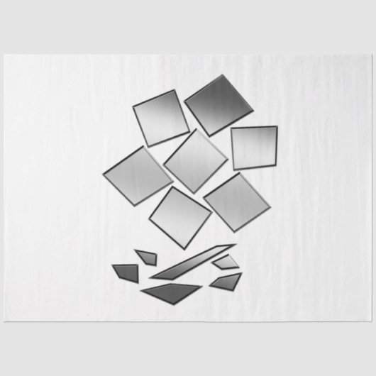 Papier Mousseline Pétales de chrome (Recto)