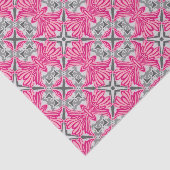 Papier Mousseline Pétales de fleurs Abstraites Fuchsia rose et gris (Détail)