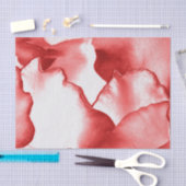 Papier Mousseline Pétales de fleurs rouges (Artisanat)