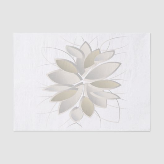 Papier Mousseline pétales de pierre blanche (Recto)