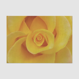 Papier Mousseline Pétales romantiques de rose jaune