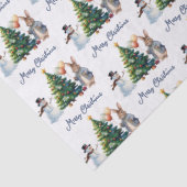 Papier Mousseline Peter le sapin de Noël du lapin (Détail)