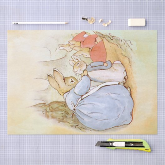 Papier Mousseline Peter Rabbit (maman) Tissu Papier (Artisanat)