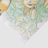 Papier Mousseline "Peter Rabbit mange une carotte" par Beatrix Potte (Détail)