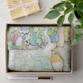 Papier Mousseline "Peter Rabbit mange une carotte" par Beatrix Potte (Cadeau)