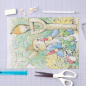 Papier Mousseline "Peter Rabbit mange une carotte" par Beatrix Potte (Artisanat)