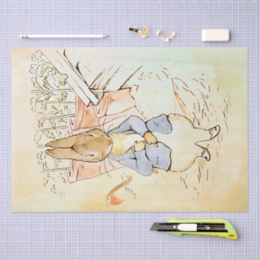 Papier Mousseline Peter Rabbit (oiseau) Tissu Papier (Artisanat)