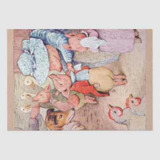 Papier Mousseline Peter Rabbit (porcelets) Papier de tissus
