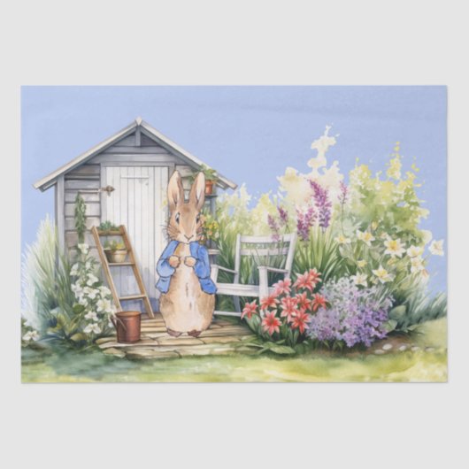 Papier Mousseline Peter the Rabbit Garden Shed (Recto)