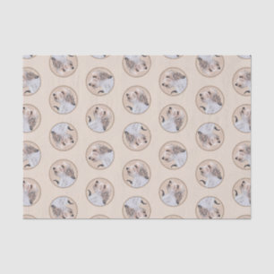 Papier Mousseline Petit Basset Griffon Vendéen Peinture PBGV Chien A