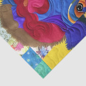 Papier Mousseline Petit Bison Bison Quilt Comme Design (Détail)